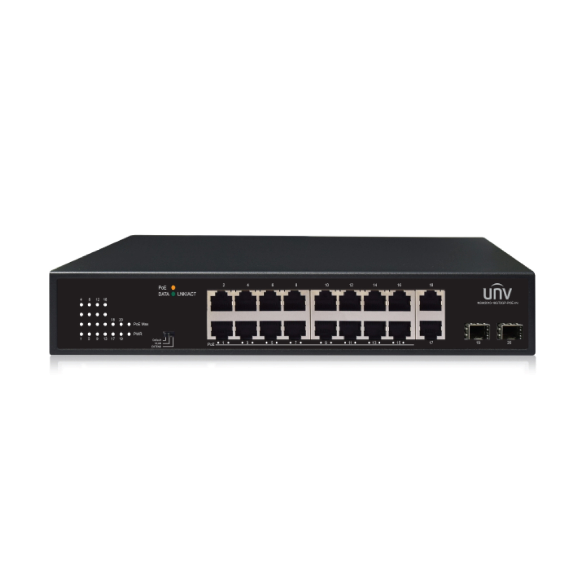 16 Port - 1U Rack Mount POE Switch NSW2010-18GT2GP-POE-IN