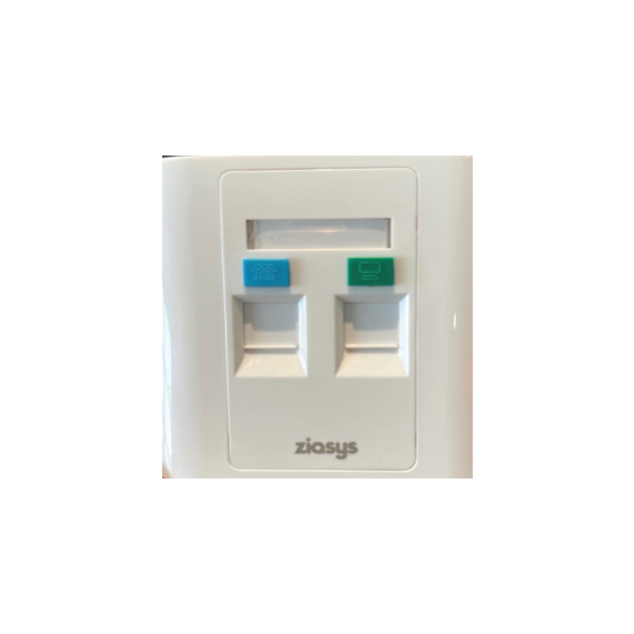 Face Plate with 2 RJ45 Key Stone