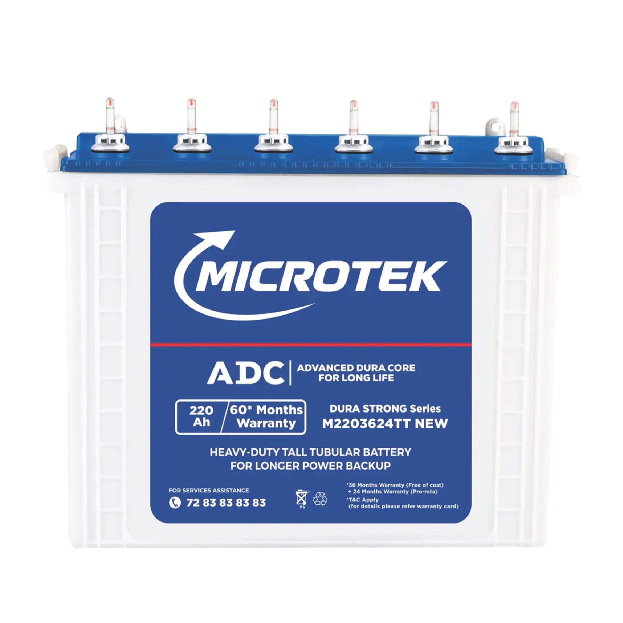 TUBULAR BATTERY - 220 AH